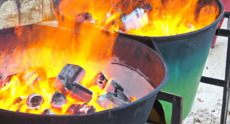 ¿Cómo se mantiene la temperatura en un ahumador de barril?